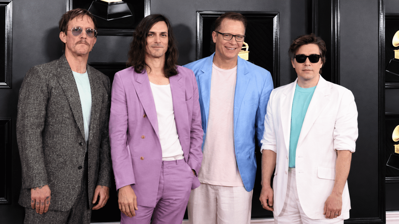 Weezer's self-titled 2026 "Gold Album" cover artwork with gold-toned design
